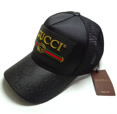 precio gorra gucci negra original|gorros Gucci hombre.